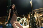 Nighttime Venice Without Panties photo 13